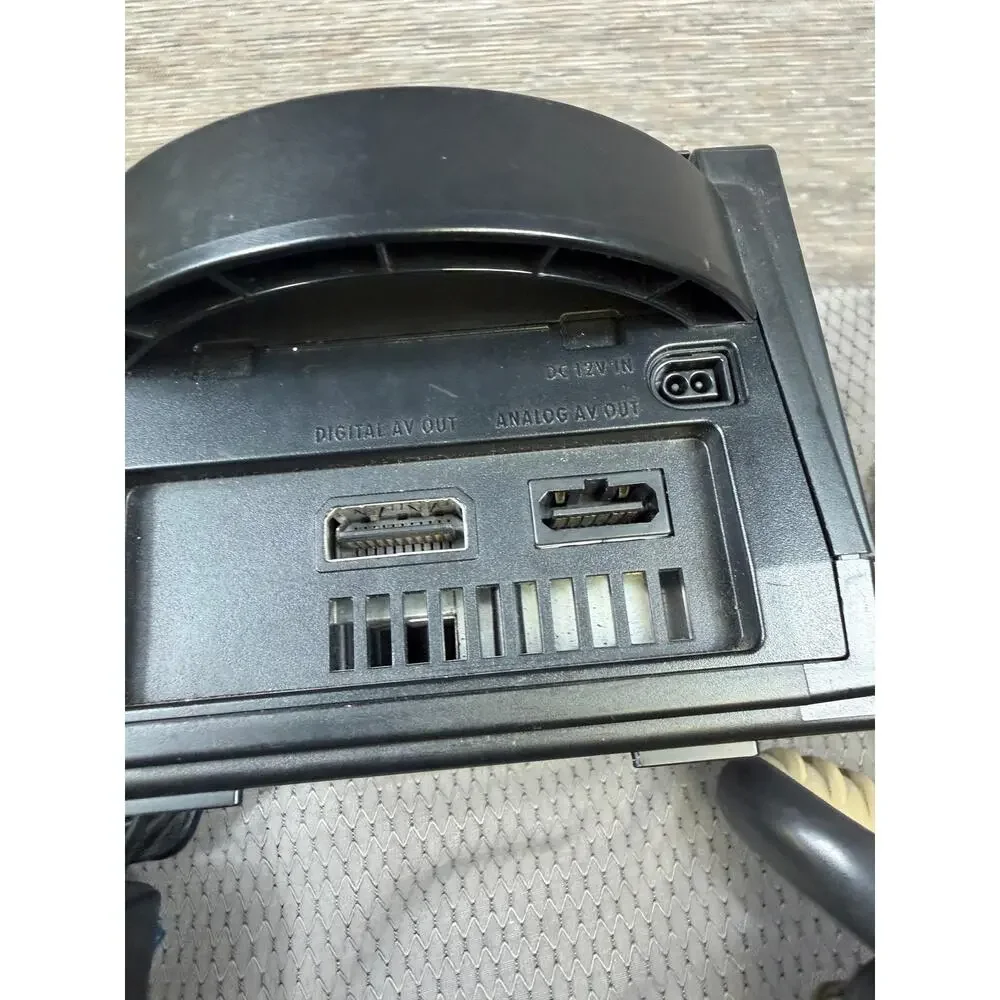 Nintendo GameCube DOL-001 Black Console Bundle Controllers AV Cables Memory Card